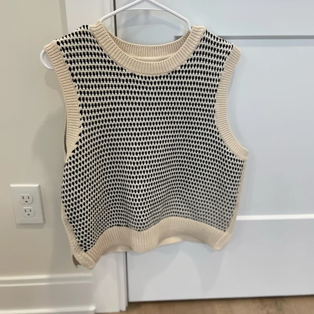 Anthropologie Varley Knowles textured knit vest - Picture 2 of 7